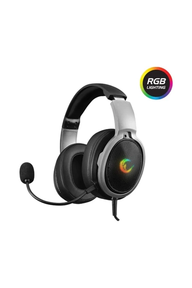 Rampage Rm-k94 Aura Siyah Usb7.1 Gaming Rgb Aydınlatmalı Hassas Mikrofonlu Oyuncu Kulaklığı ürün görseli 1