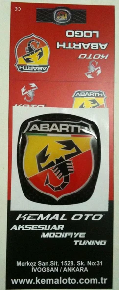 Fiat Bravo Abarth Logo Arka Rozet - Resim 2