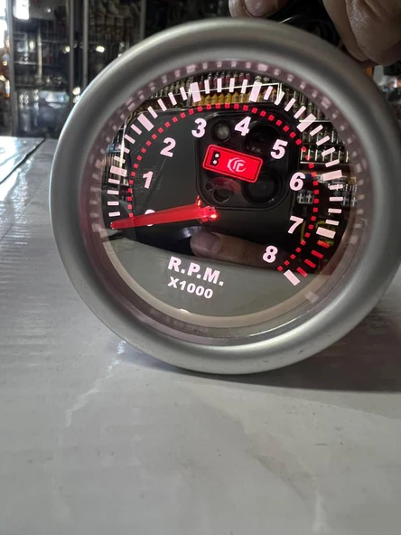 Devir Gösterge Saati Rpm Takometre Aynalı Ekran 52mm ürün görseli 1