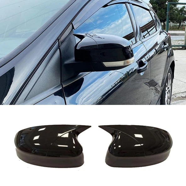 Focus MK3 Batman Yarasa Ayna Kapağı 2011 2018 Piano Black ürün görseli 1