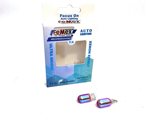 Femex Diadem Turuncu T10 W5W Park Aydınlatma ürün görseli 1