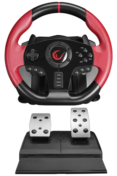 Rampage RACE W10 PS3/PS4/PC/XBOXONE/XBOX360  Uyumlu SWITCH 6 in 1 Pedallı Gaming Oyuncu Direksiyonu ürün görseli 1