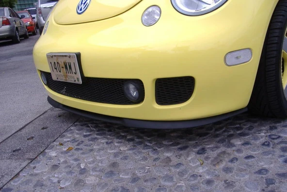 VW New Beetle uyumlu Çupra Ön Tampon Lipi Cupra Lip 3 Parça Parlak Siyah ürün görseli 1