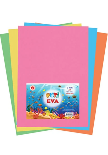 PUTI EVA A4 10 RENK (1116) ürün görseli 1