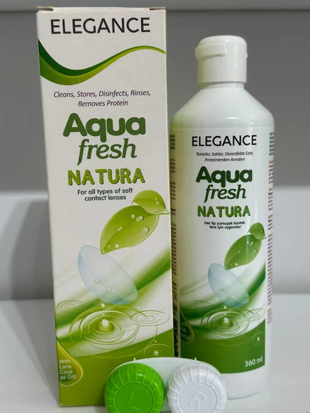 ELEGANCE AQUA FRESH NATURA BİTKİSEL LENS SOLÜSYONU 2027/05 ürün görseli 1