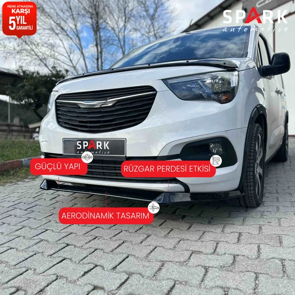 Opel Combo E 2018 Yılı Ve Sonrası Ön Tampon Lip - Resim 3