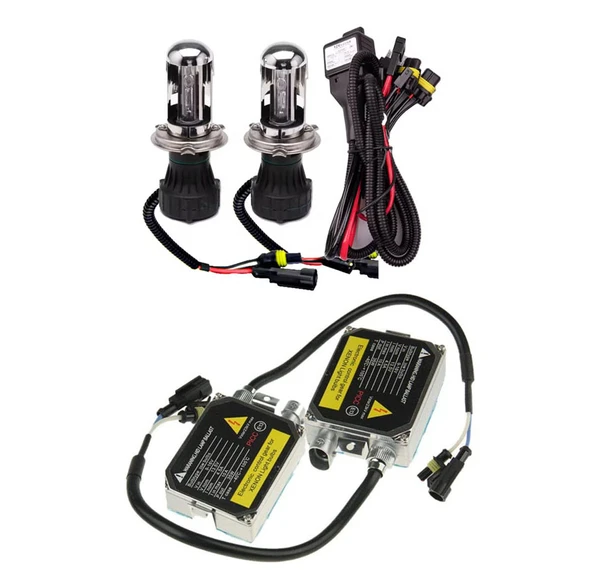H4 8000K Xenon Ampul 2 Adet + Tesisat Kablosu+2 Adet Ballast ürün görseli 1