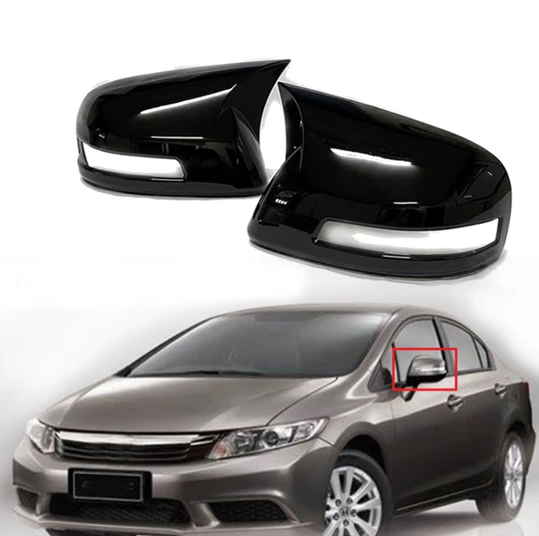Honda Civic FB7 Batman Yarasa Ayna Kapağı 2012-2016 ürün görseli 1