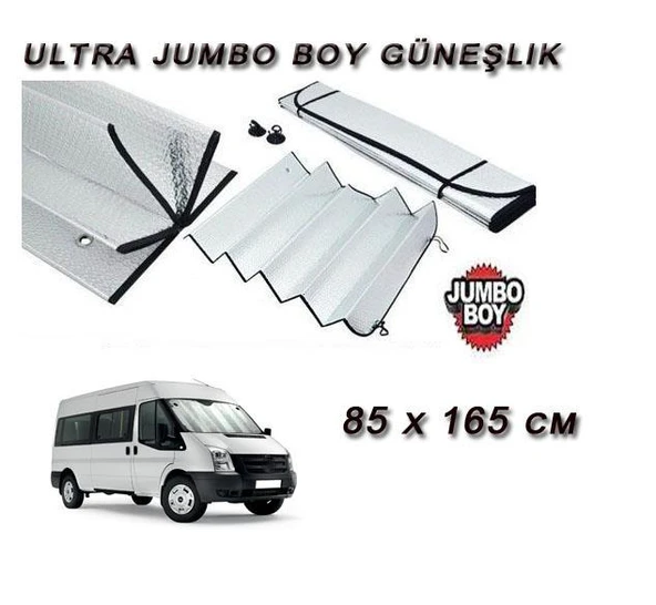 Oto Araba Ön Cam Güneşlik Gümüş Maxi Boy 85 x 165 CM A kalite ürün görseli 1