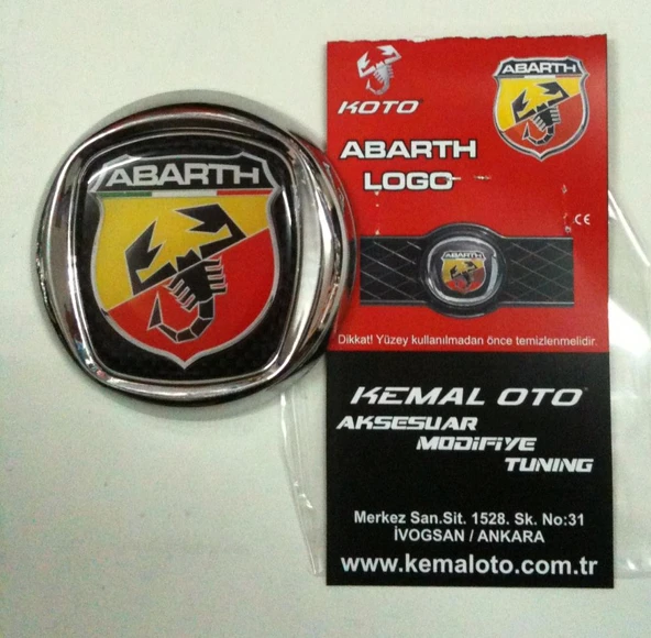 Grande Punto Abarth Logo Arka Rozet - Resim 2