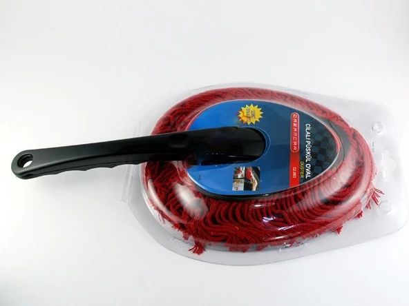 Toz Püskülü Cilalı Oval Saplı ürün görseli 1