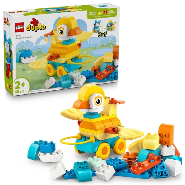 LEGO 10448 Duplo 3’ü 1 Arada Tekerlekli Hayvanlar ürün görseli 1