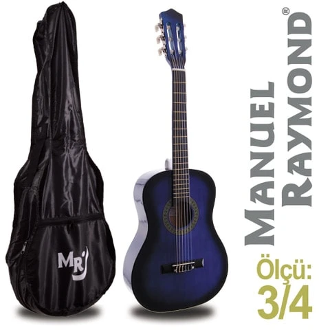 Klasik Gitar Junior Manuel Raymond MRC87BLS (KILIF HEDİYE) ürün görseli 1