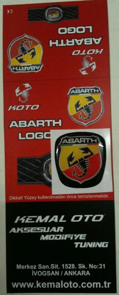 Abarth Direksiyon Göbeği Oval - Resim 3