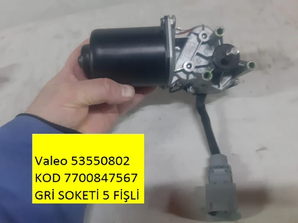 Orjinaldir RENAULT Clio 2 Clio II 1998-2005 ARASI BB0E ve Renault Kango Ön Cam Silecek Silgi Motoru Orjinal marka Valeo 53550802  7700847567 ZWM1052 ürün görseli 1