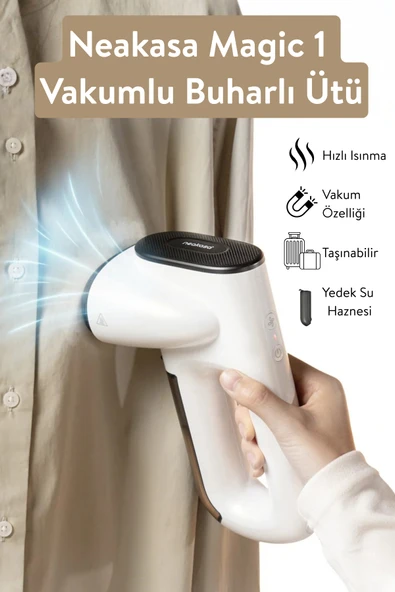 Neakasa Magic 1 Vakumlu Buharlı Dikey Ütü, Buharlı Düzleştirici ürün görseli 1