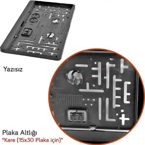 Plakalik Plastik Kare 31Cmx16Cm - Resim 2