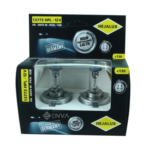 Hejalux H4 Ampul +130 fazla ışık 55W 12 Volt Takım ürün görseli 1