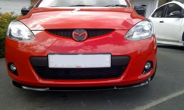 MAZDA 3 uyumlu ÇUPRA  Ön Tampon Lipi Cupra Lip 3 Parça Parlak Siyah ürün görseli 1