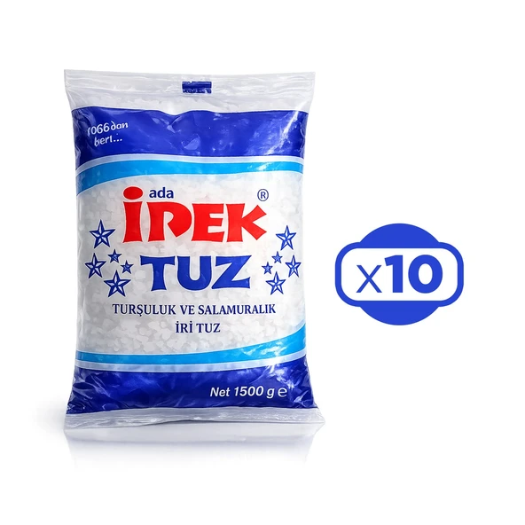 İpek Tuz İri Salamura 1500 gr x 10 Adet ürün görseli 1