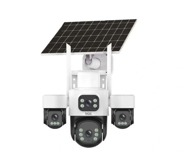 INOX X14 4 Kameralı Çift Güneş Enerjili 3+3+3+3Mp Solar Kamera E-Sim ürün görseli 1