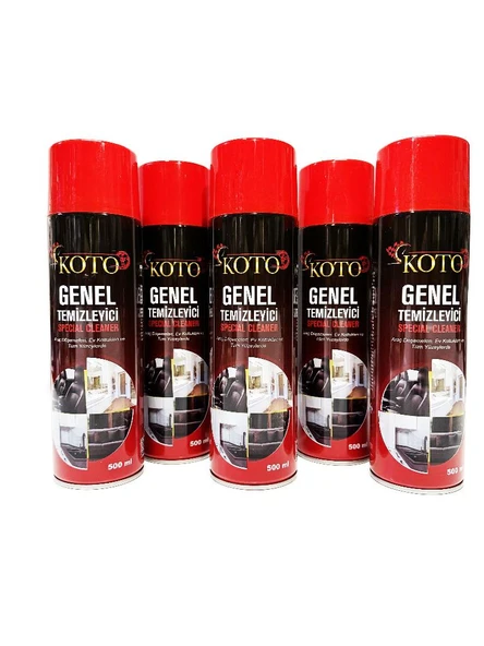 Koto Genel Temizleyici Cam Ekran Yüzey Plastik Deri Anti Static Cleaner Susuz Kopuk Temizleme 5 ADET ürün görseli 1
