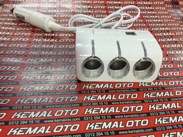 Çakmak Çoğaltıcı Usb Çoğaltıcı Çakmaklık Işıklı ürün görseli 1