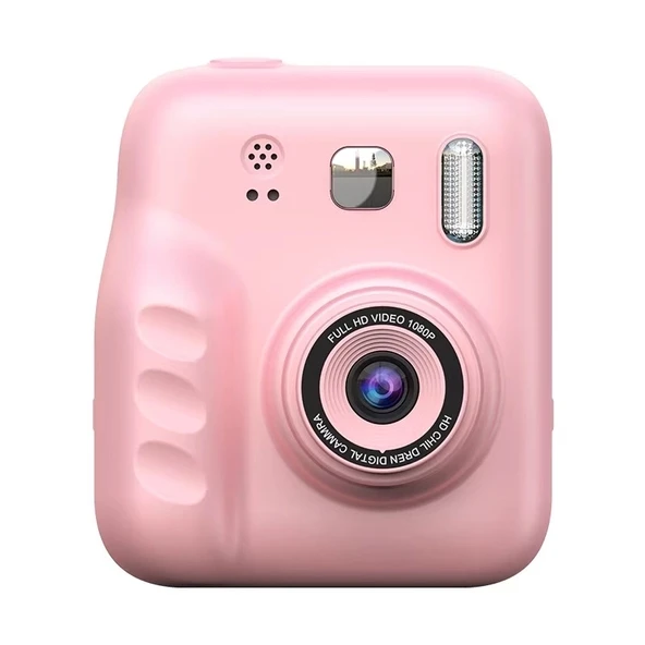 Dijital Fotoğraf Çıkaran Video Kaydedici Taşınabilir Anında Baskı Çıkaran Çocuk Kamerası  Pembe ürün görseli 1