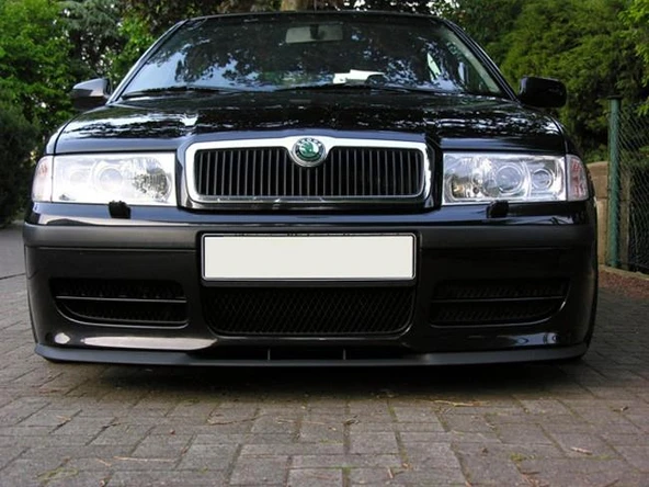 Skoda Octavia MK1 MK2 1U 1Z uyumlu ÇUPRA Ön Tampon Lipi Cupra Lip 3 Parça ürün görseli 1