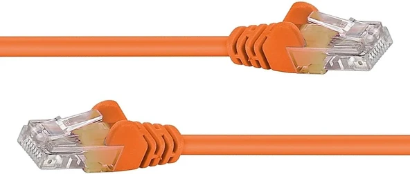 Cat6 Patch Kablo 20 Metre U/UTP LSZH %100 Saf Bakır CU/CU 1 Gigabit - Turuncu ürün görseli 1