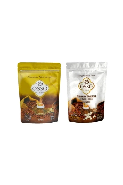 OSSO KAHVE Osso Osmanlı Kahvesi + Damla Sakızlı Dibek Kahvesi 2'li Set ürün görseli 1