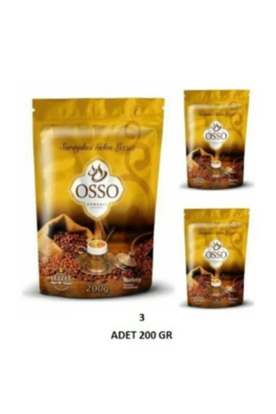 Osso Osmanlı Kahvesi 200 gr  3'lü Set Toplam 600gr ürün görseli 1