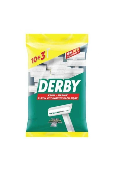 Derby Tek Tıraş Bıçağı Poşet 10 Lu Paket + 3 Adet Hediye ürün görseli 1