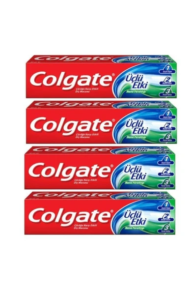Colgate Üçlü Etki Diş Macunu 100 Ml X 4 Adet ürün görseli 1