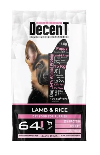 Decent Kuzu Etli Yavru Köpek Maması 3 Kg ürün görseli 1