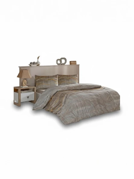 Özdilek Softlife Marble Effect Çift Kişilik Pamuk Saten  Nevresim Takımı – %100 Pamuk ürün görseli 1