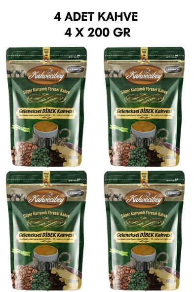 Kahvecibey Geleneksel dibek kahvesi 200GR 4X200GR ürün görseli 1