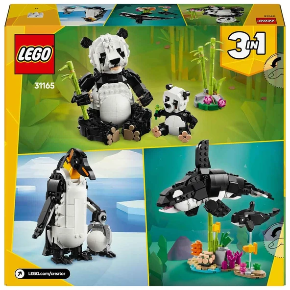 Lego 31165 Creator Vahşi Hayvanlar: Panda Ailesi - Resim 4