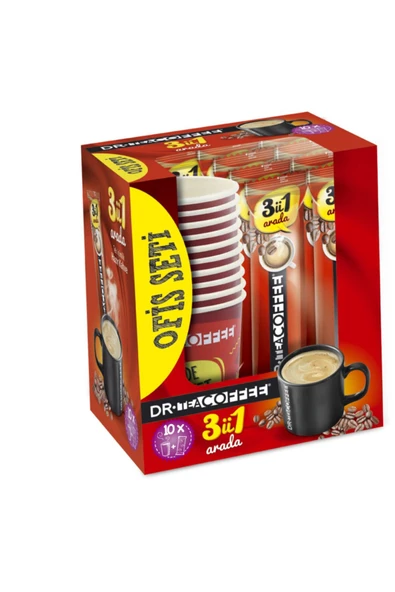 DR. TEA COFFEE Drteacoffee 3ü1 Arada Ofis Seti 17 Gr.lık 10lu ürün görseli 1