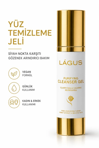 Yüz Temizleme Jeli LAGUS Siyah Nokta Karşıtı Gözenek Arındırıcı Bakım ürün görseli 1