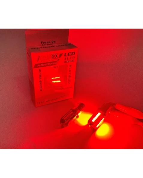 FEMEX Platinum Çift Duy Kırmızı P21W 1157 15W  Led Ampul ürün görseli 1