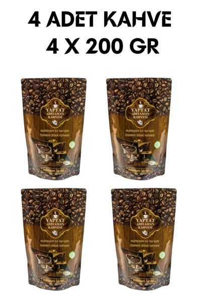 yaptat kahve gıda YAPTAT ADIYAMAN OSMANLI DİBEK KAHVESİ 200GR 4X200GR ürün görseli 1
