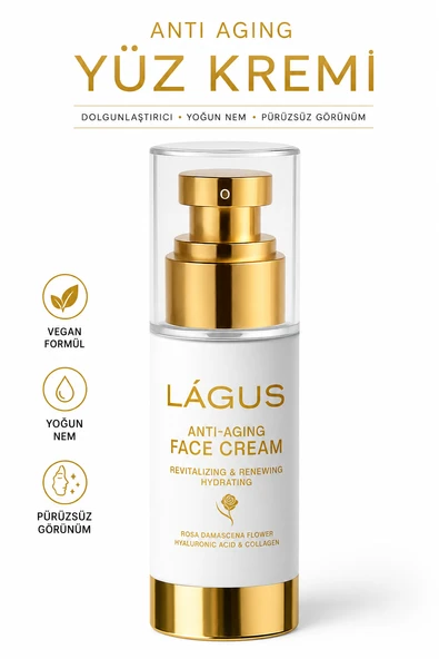 Anti Aging Yüz Kremi LAGUS Dolgunlaştırıcı Yoğun Nem Pürüzsüz Görünüm ürün görseli 1