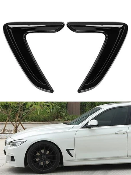 BMW Tipi Çamurluk rüzgarlık Venti Sağ Sol Piano black Plastik Havalandırma universal çamurluk venti ürün görseli 1