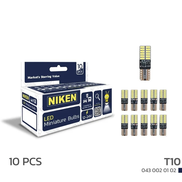 T10 Park Ledi - Beyaz 24Ledli Canbus 10 (Adet) ürün görseli 1