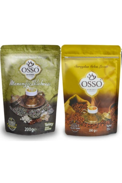 Osso Kahve 2'li Set (menengiç Kahvesi + Osmanlı Kahvesi) 200 Gr. ürün görseli 1