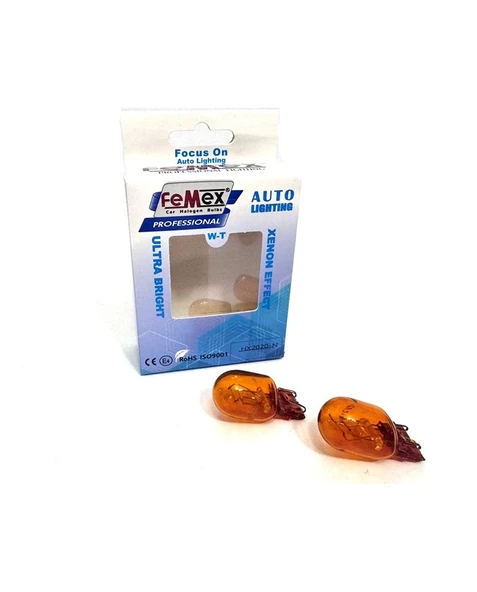 FEMEX Naturel Turuncu Tek Duy/Çit Duy T20 W21W 7440/7443 Sinyal&Gündüz Aydınlatma FEMEX ürün görseli 1