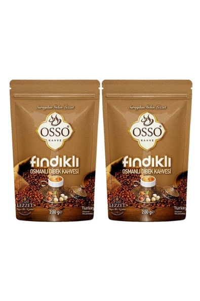 OSSO KAHVE OSSO FINDIKLI OSMANLI DİBEK KAHVESİ 2x200gr ürün görseli 1