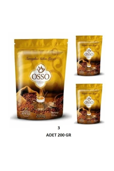 Osso Osmanlı Kahvesi 200 Gr X 3 Adet ürün görseli 1