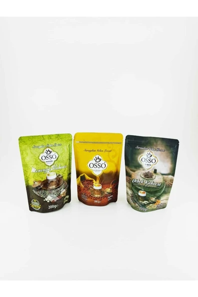 Osso Osmanlı Dibek Menengiç Kahvesi 3 Lu Set 200 gr ürün görseli 1